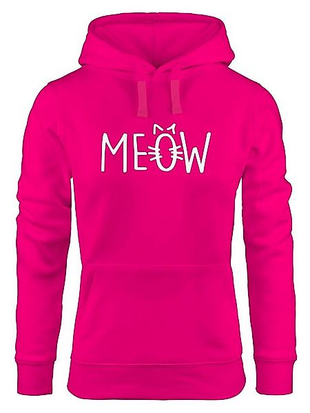 MoonWorks Hoodie Hoodie Damen Katze Meow Miau Cat Sweatshirt Kapuze Kapuzen günstig online kaufen