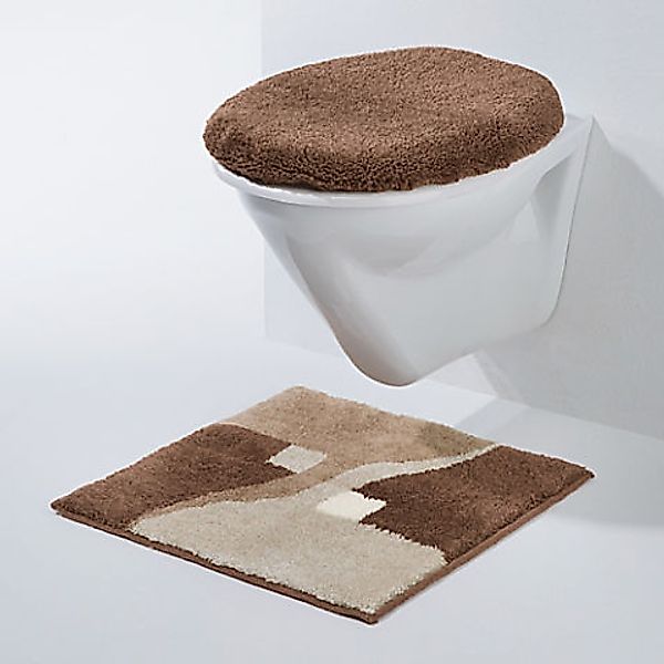 Erwin Müller Badematte WC-Vorlage "Athen", Höhe 20 mm, eckig, Grafik günstig online kaufen