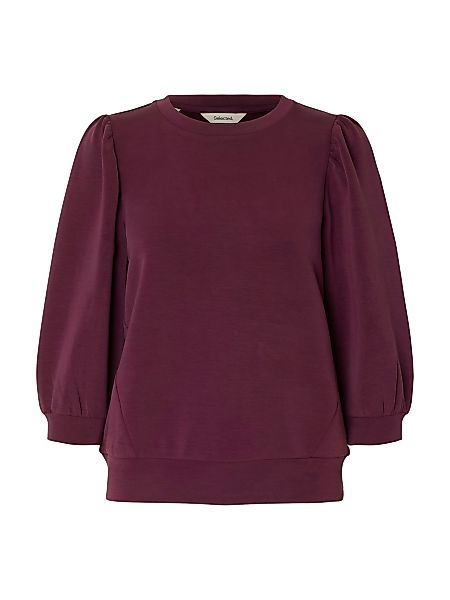 SELECTED FEMME Blusenshirt locker geschnitten Rundhalsausschnitt günstig online kaufen