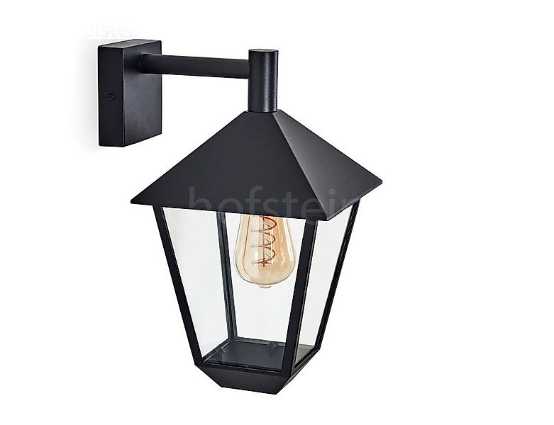 hofstein Außen-Wandleuchte Wandlampe abwärts in antikem Look aus Metall/Gla günstig online kaufen