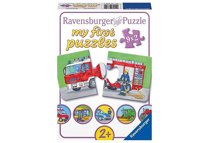 Ravensburger Puzzle Einsatzfahrzeuge. My first Puzzle, Puzzleteile günstig online kaufen