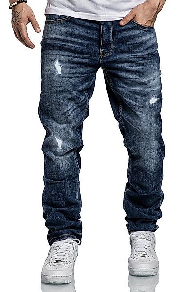 Amaci&Sons Straight-Jeans MEDFORD Destroyed Jeans Herren Regular Fit Destro günstig online kaufen