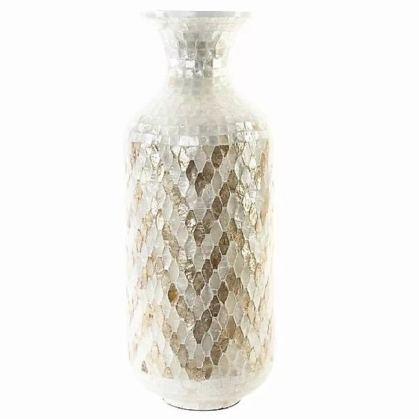 Vase Dkd Home Decor Mosaik Braun Perlmutt Hellbraun Bambus (25 X 25 X 65 Cm günstig online kaufen