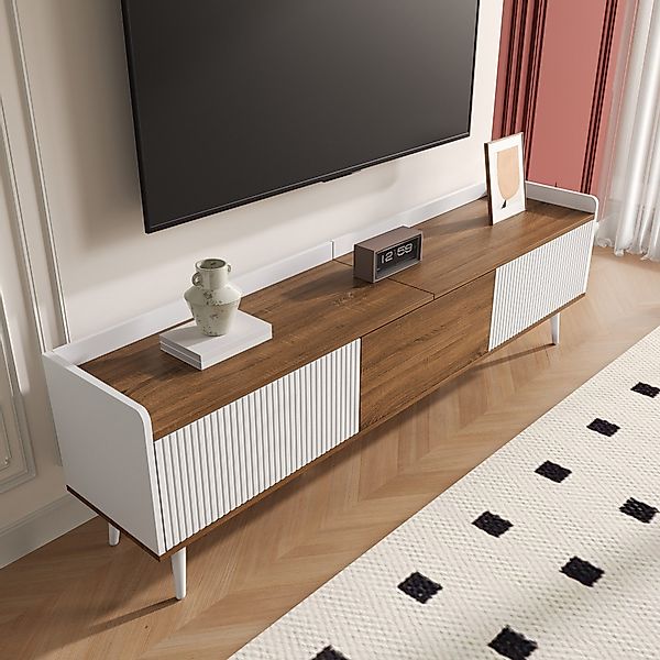 HAUSS SPOLE Lowboard mit Holzbeine,TV-Schrank Fernsehschrank günstig online kaufen