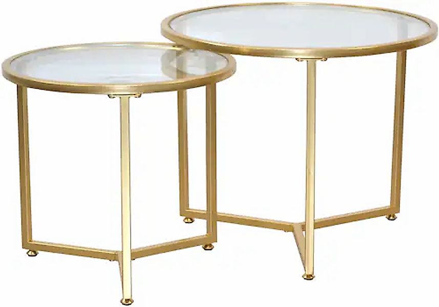 ACTONA GROUP Satztisch »Alina«, (Set, 2 St., 2tlg. Set), Sicherheits-Klargl günstig online kaufen