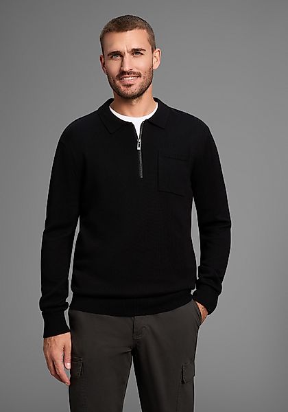 Bruno Banani Strickpullover mit Reißverschluss und günstig online kaufen