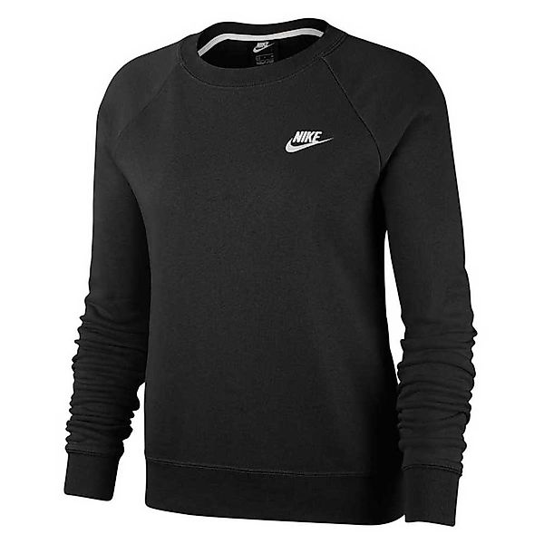 Nike Sportswear Essential Crew Pullover XS Black / White günstig online kaufen
