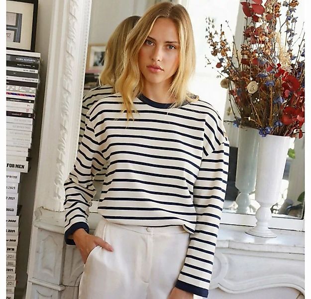 RUZU UG Blusentop Hemdbluse Lässiges Pullover-Sweatshirt Damen,Lockeres T-S günstig online kaufen