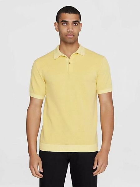 KnowledgeCotton Apparel Poloshirt Regular Two Toned Knitted Short Sleeved P günstig online kaufen