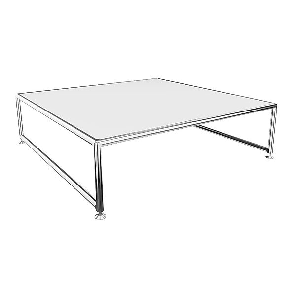 BOSSE Bügel-Couchtisch niedrig Chrom günstig online kaufen