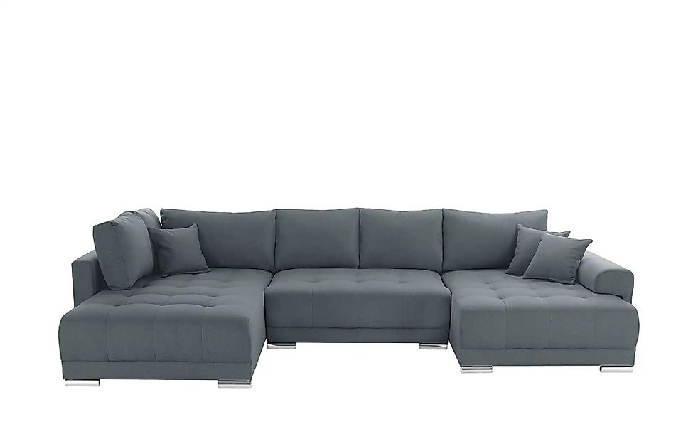 Wohnlandschaft mit Schlaffunktion Lemie ¦ grau ¦ Maße (cm): B: 356 H: 85 T: günstig online kaufen