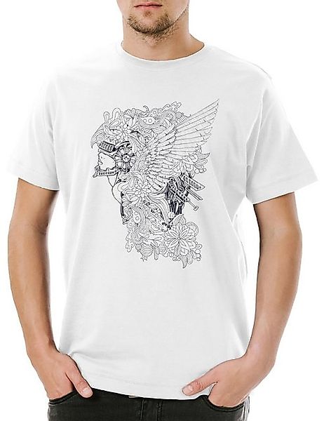 Urban Backwoods Print-Shirt Urban Backwoods Tattoo Valkyrie Herren T-Shirt günstig online kaufen