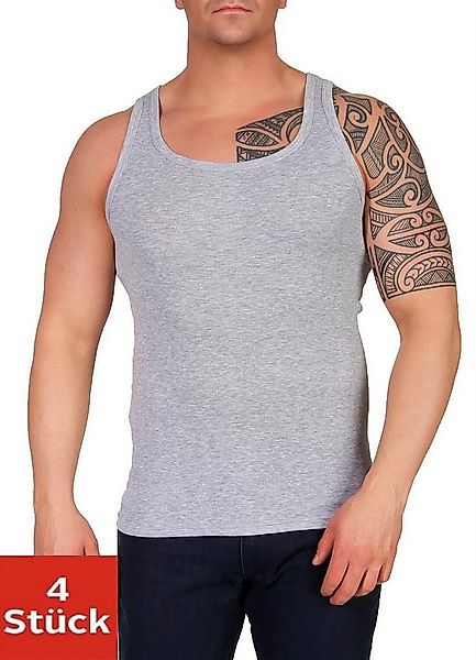 EloModa Unterhemd 4er Set Unterhemd Unterwäsche Feinripp 100% Baumwolle, (4 günstig online kaufen