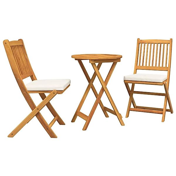 vidaXL Garten Bistro Set 3-Tlg Braun Akazie Massivholz 42000948 günstig online kaufen
