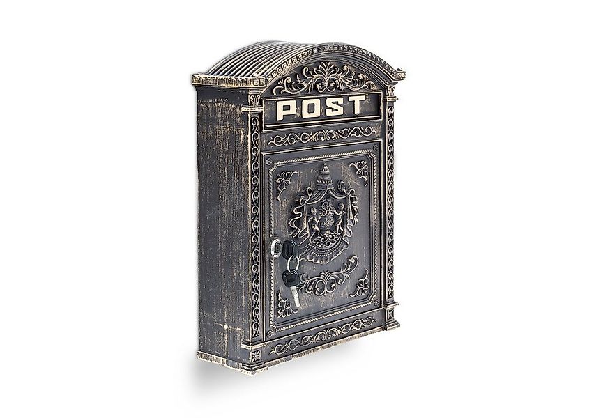 relaxdays Briefkasten Antik, Bronze günstig online kaufen