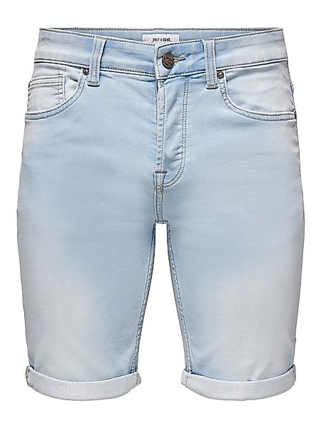 Only & Sons Herren Jeans Short ONSPLY BLUE JOG SHORTS PK8587- Regular Fit günstig online kaufen