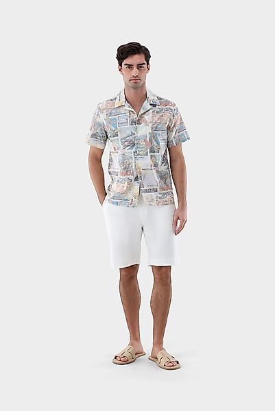 Kurzarmhemd mit Postkarten-Druck günstig online kaufen