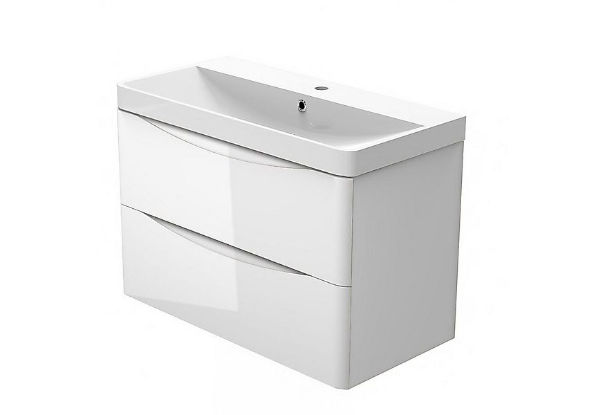 duschspa Waschtisch 50/60/80/100/120 cm Waschbecken mit Unterschrank (Smile günstig online kaufen