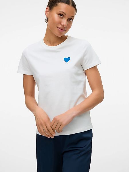 Vero Moda Kurzarmshirt "VMSILJA FRANCIS SS TOP BOX JRS SPE" günstig online kaufen