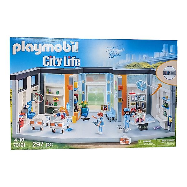 Playmobil® Spielwelt Krankenhaus mit Einrichtung 70191, günstig online kaufen