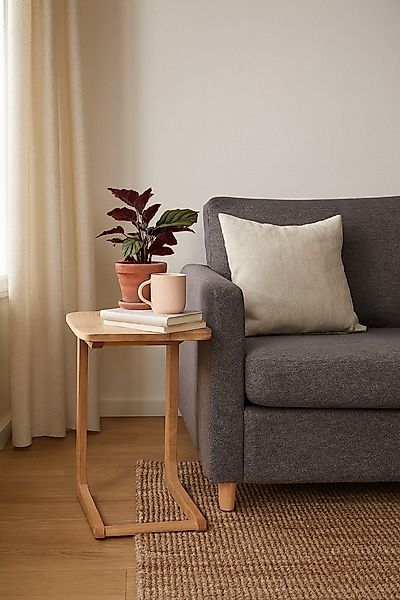 moebel-direkt-online Beistelltisch Anstelltisch/Sofatisch aus Massivholz Ei günstig online kaufen