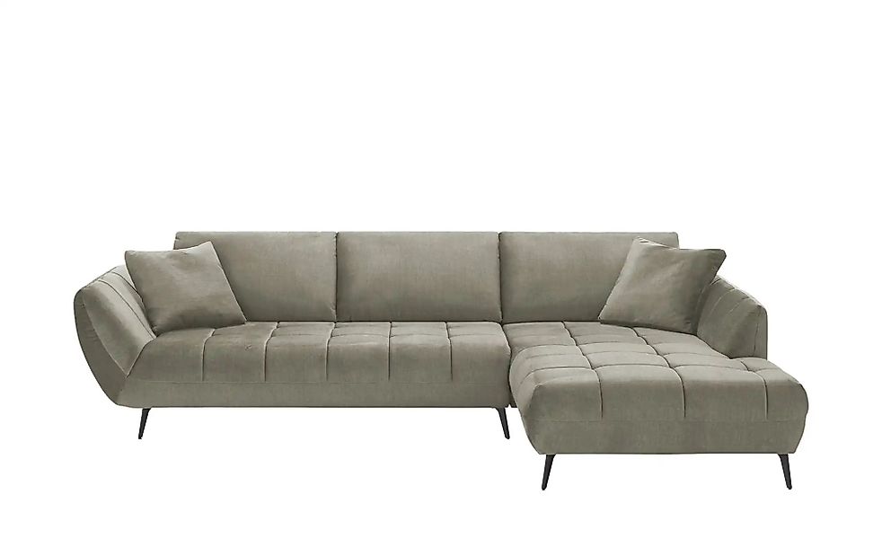 bobb Ecksofa mit Sitztiefenverstellung Carly ¦ grau ¦ Maße (cm): B: 316 H: günstig online kaufen