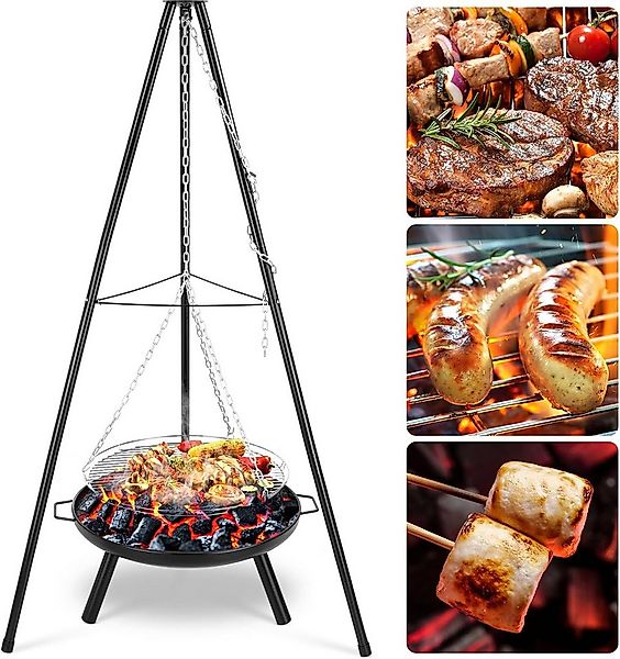 TLGREEN Feuerschale Höhenverstellbarer Kette (200 cm), (Feuerschalen für de günstig online kaufen