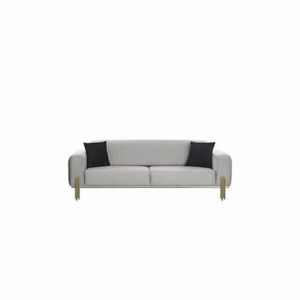 JVmoebel 3-Sitzer Weißer Dreisitzer Sofa Moderne Polstermöbel Wohnzimmermöb günstig online kaufen
