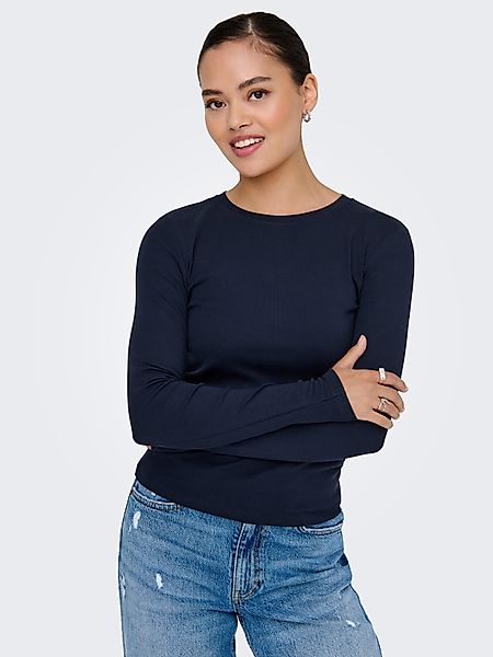 ONLY Langarmshirt ONLRILEY O-NECK L/S TOP günstig online kaufen