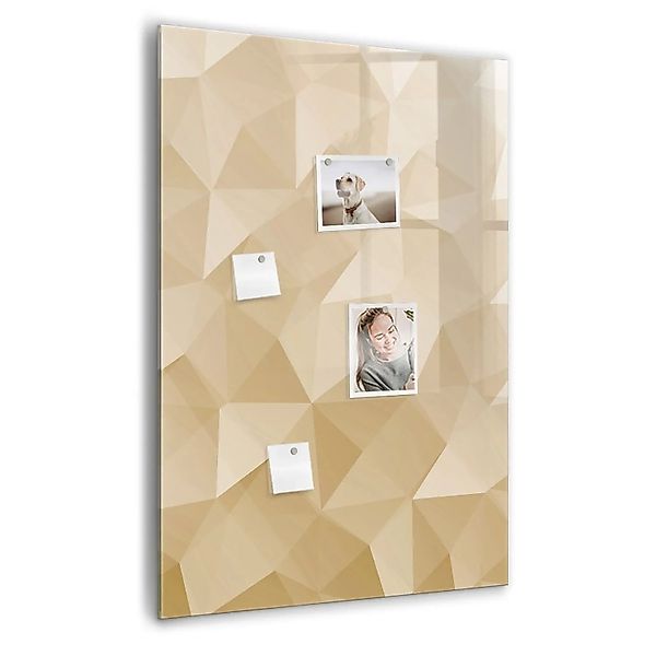 Tulup Magnetische Glastafel Abstrakte Dreiecke 70x100 cm Magnettafel Mit Ma günstig online kaufen
