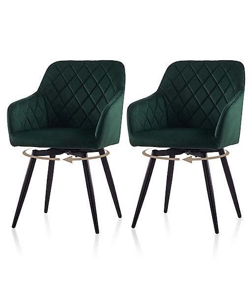 Ofcasa Esszimmerstuhl Drehstuhl (2er Set), Gepolsterter günstig online kaufen