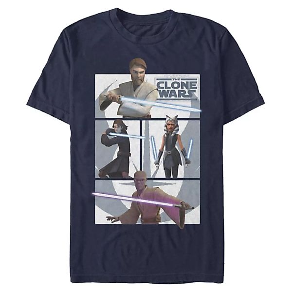Star Wars - The Clone Wars - Gruppe Clone Wars Jedi - Männer T-Shirt günstig online kaufen