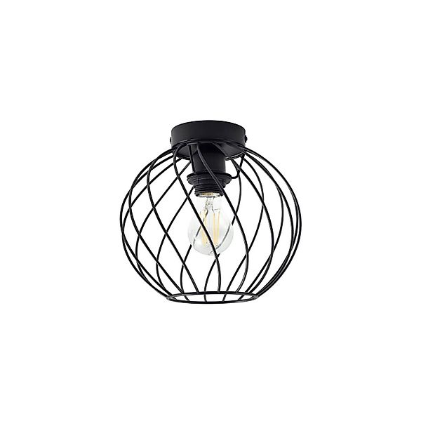 Lindby Deckenlampe Danika 10030658 Modern in Schwarz aus Metall 1-flammig E günstig online kaufen
