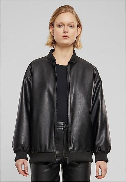 URBAN CLASSICS Kurzjacke Ladies Synthetic Leather Bomber Jacket günstig online kaufen