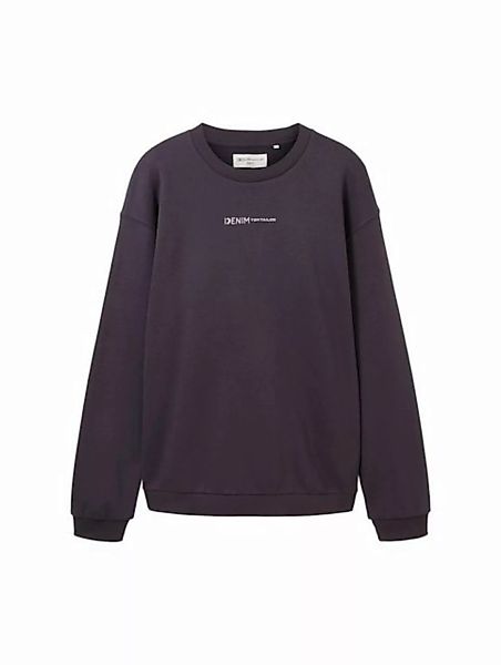 TOM TAILOR Denim Sweatshirt crew neck sweater with print günstig online kaufen