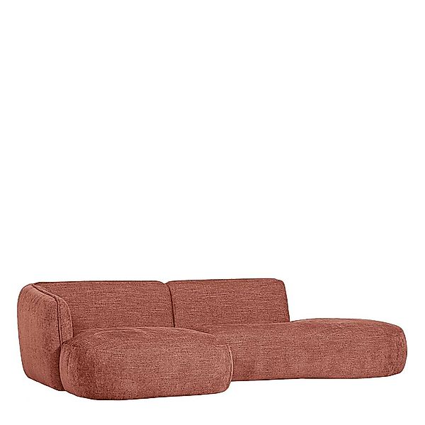 Ecksofa modern Rosa aus Webstoff 258 cm breit - 150 cm tief günstig online kaufen