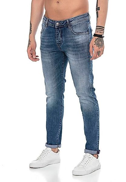 RedBridge Straight-Jeans im Used Look mit modischen Details für Alltag und günstig online kaufen