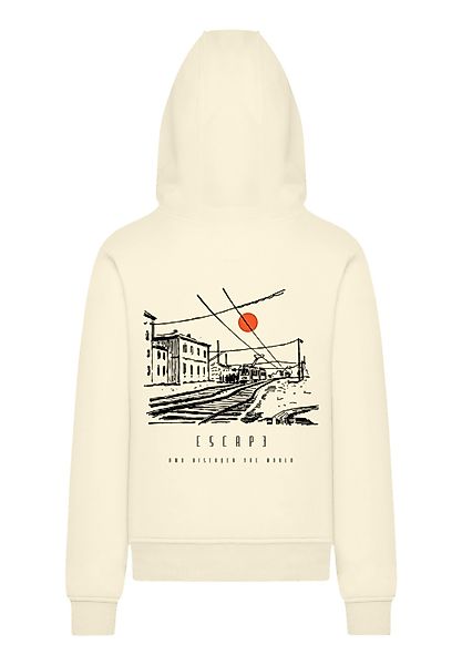 F4NT4STIC Kapuzenpullover "Escape Discover the World Town Train Station" Pr günstig online kaufen