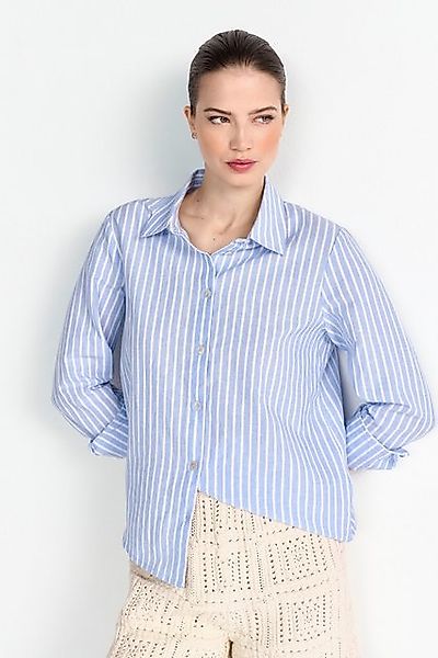 RICHROYAL Hemdbluse Mit Rundhalsausschnitt und Knopfleiste günstig online kaufen