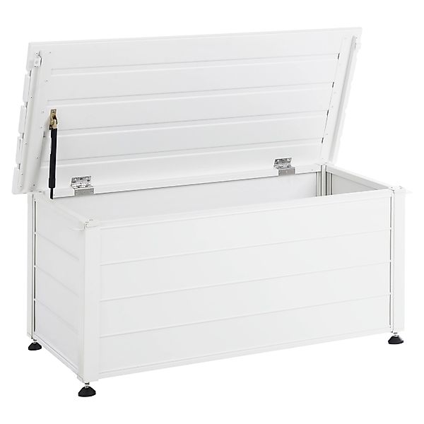Beliani Truhe CAMPALTO Weiss 50x113x52 günstig online kaufen