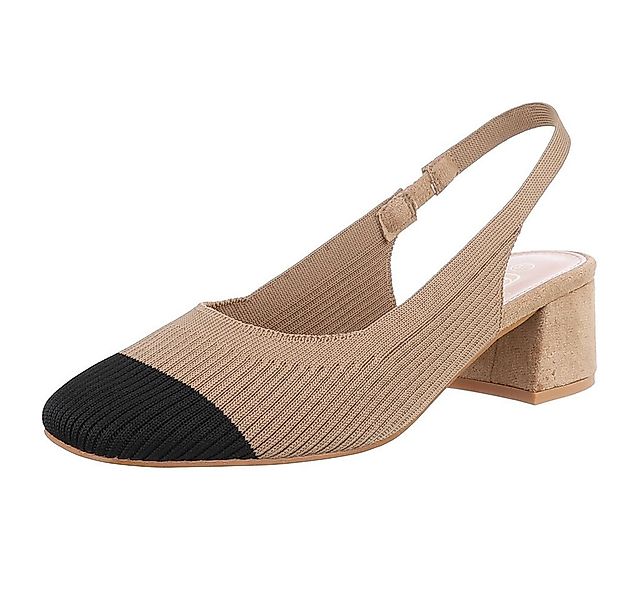 Ital-Design Bequemer Slingback-Pump für stilbewusste Frauen Schnürpumps (89 günstig online kaufen