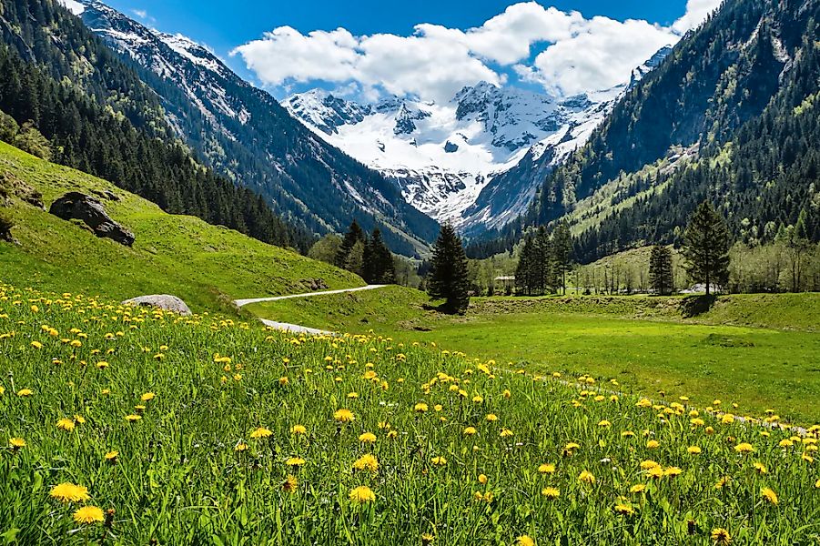Papermoon Fototapete "ALPEN TIROL GEBIRGE" günstig online kaufen
