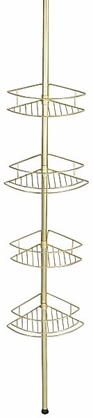 WENKO Teleskopregal "Dolcedo" Eckregal mit 4 Ablagen, höhenverstellbar 65-2 günstig online kaufen