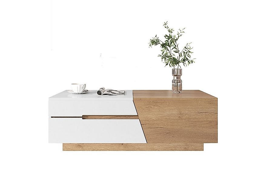 Merax Couchtisch mit verstecken Stauraum und Schubladen, Beistelltisch mit günstig online kaufen