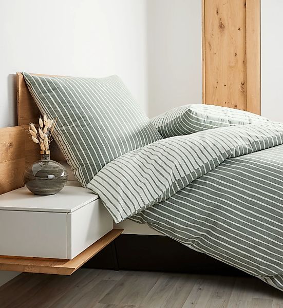 Janine Wendebettwäsche "Feinbiber65170 08" mit Reissverschluss günstig online kaufen