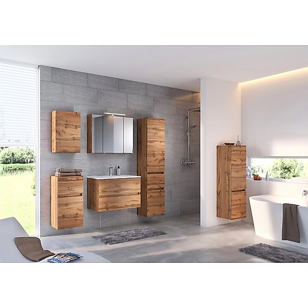 Held Möbel 2-tlg. Waschtisch-Set Verona 60 cm Wotaneiche günstig online kaufen