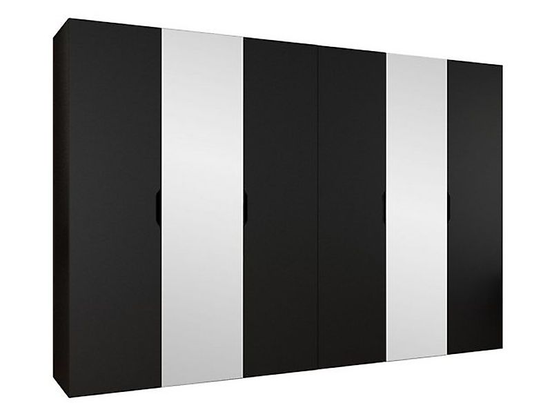 MIRJAN24 Kleiderschrank Malaga 300 mit Frontspiegel (mit sechs Drehtüren) K günstig online kaufen
