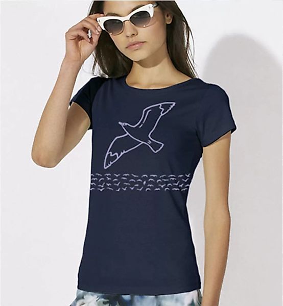 Möwe / Möwen T-shirt In Navy Blau günstig online kaufen
