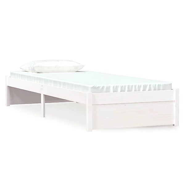 Vidaxl Massivholzbett Weiß 75x190 Cm 2ft6 Small Single günstig online kaufen