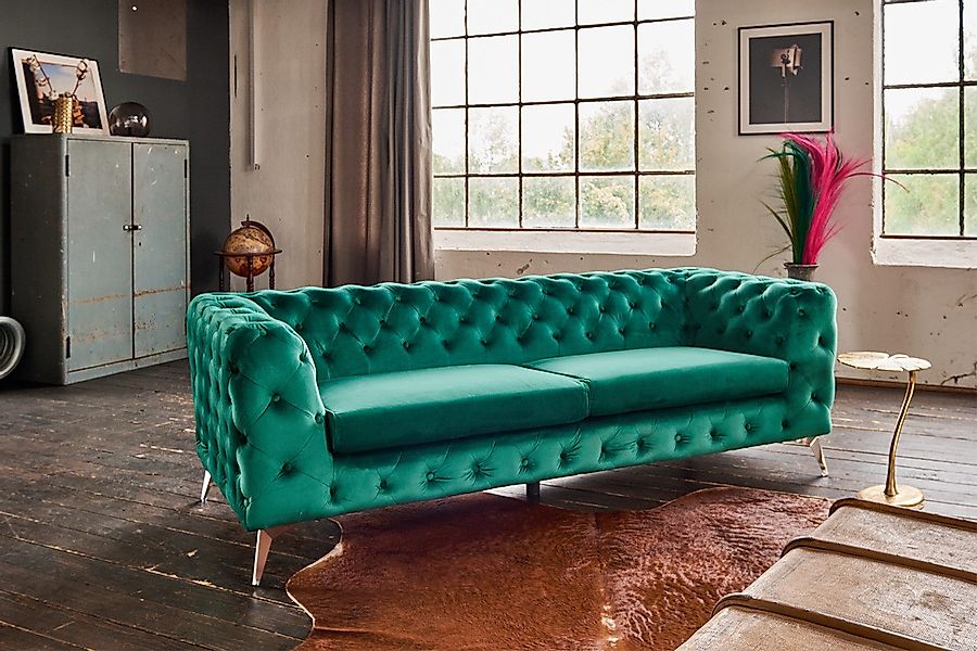 KAWOLA 3-Sitzer NARLA, Sofa Couch Chesterfield günstig online kaufen